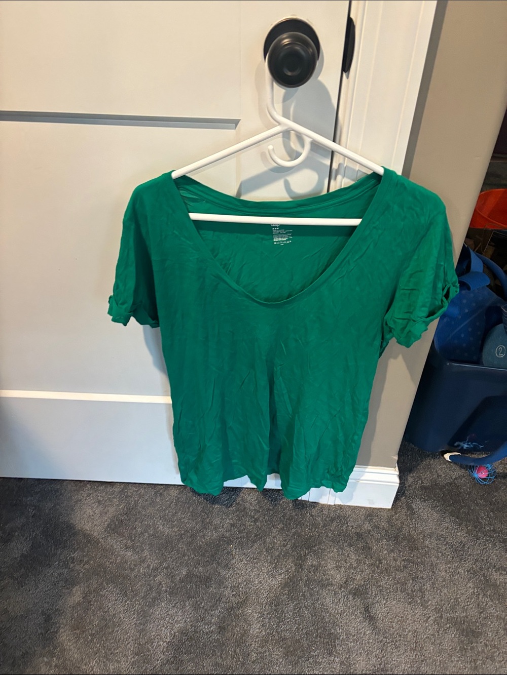 GAP Emerald Green Short Sleeve Scoop Neck Tee